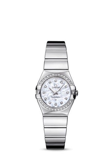 Omega Constellation Quartz 24 Polished Stainless Steel / Diamond / MOP